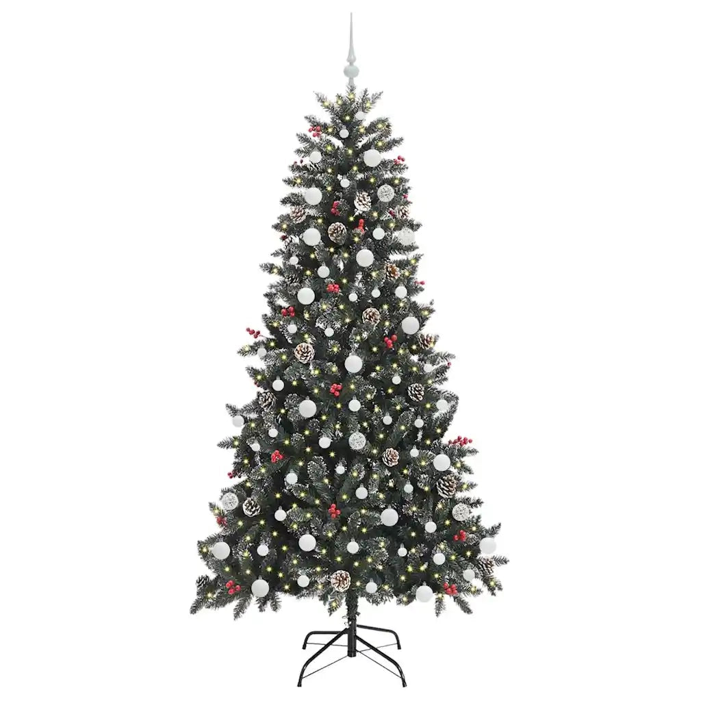 Albero di Natale Artificiale-Albero Natalizio con 300 LED Verde 210 cm 957727