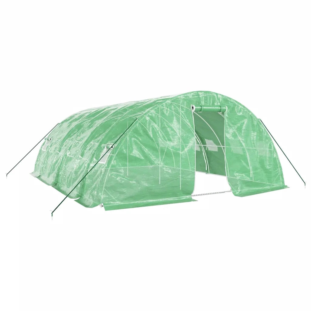 Serra con Telaio in Acciaio Verde 30 mÂ² 6x5x2,3 mcod mxl 100704