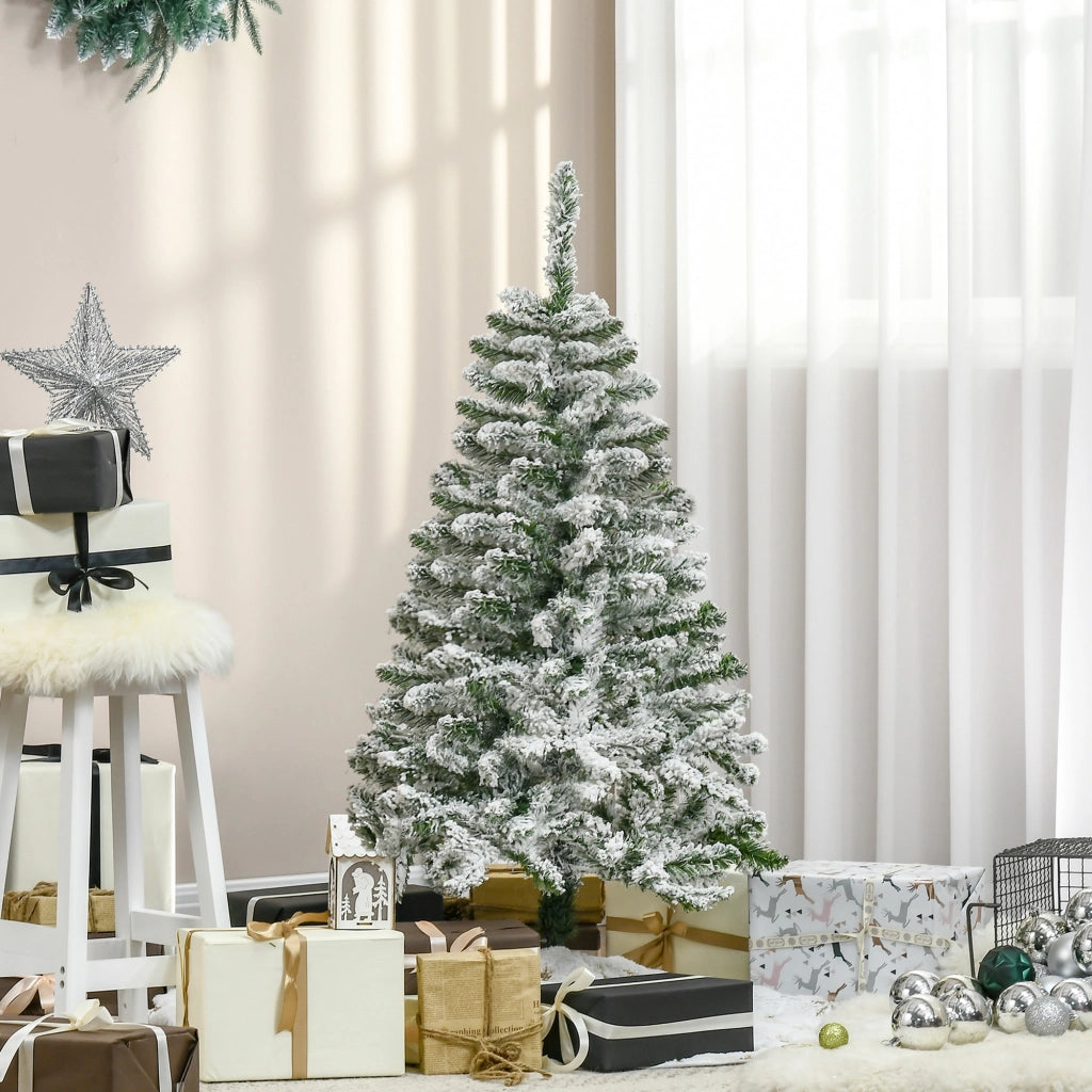 Albero di Natale Artificiale 120 cm ¨C Zephmum ¨C Bianco Neve 200 Rami