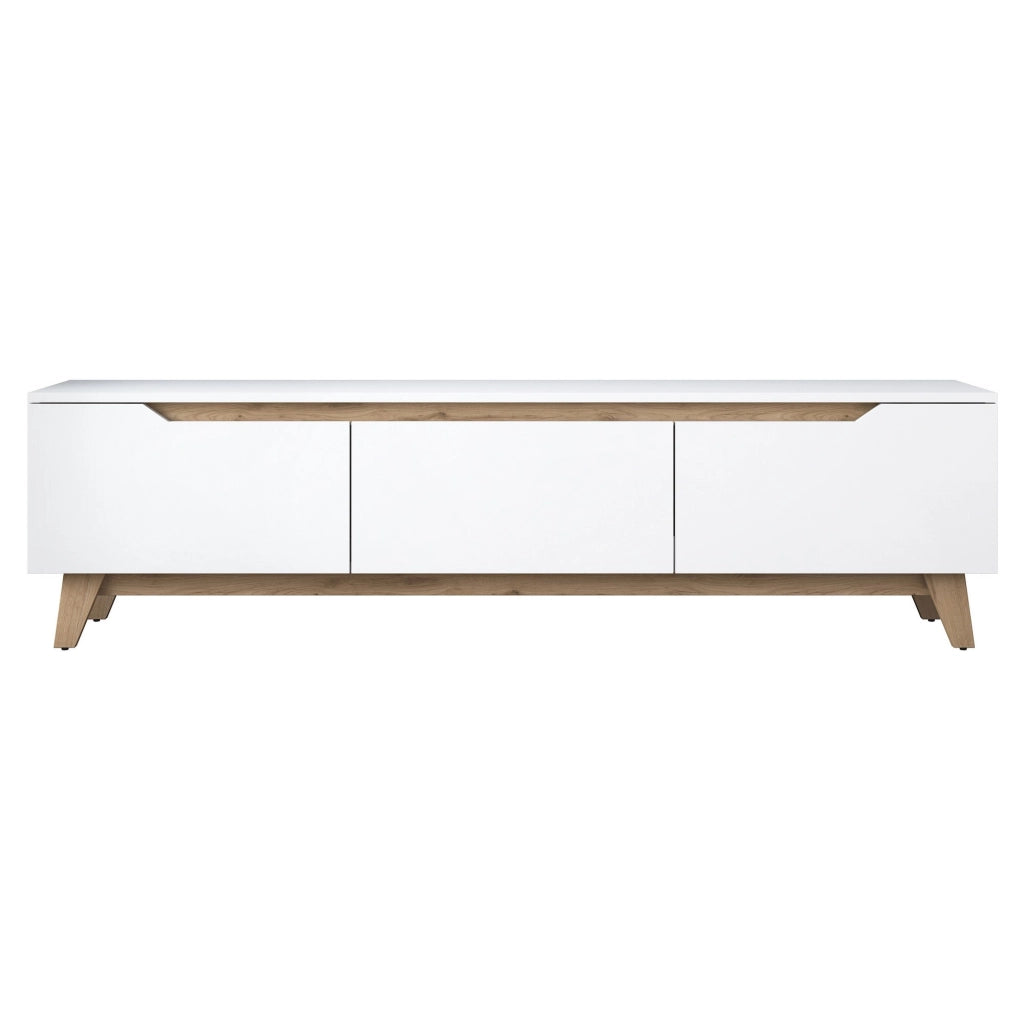Porta TV in legno "Digi" - 180 x 35 x 48 cm - Beige