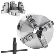 Mandrino per Tornio a 4 Griffe Autocentrante 125 mm in Acciaio CFW2932114
