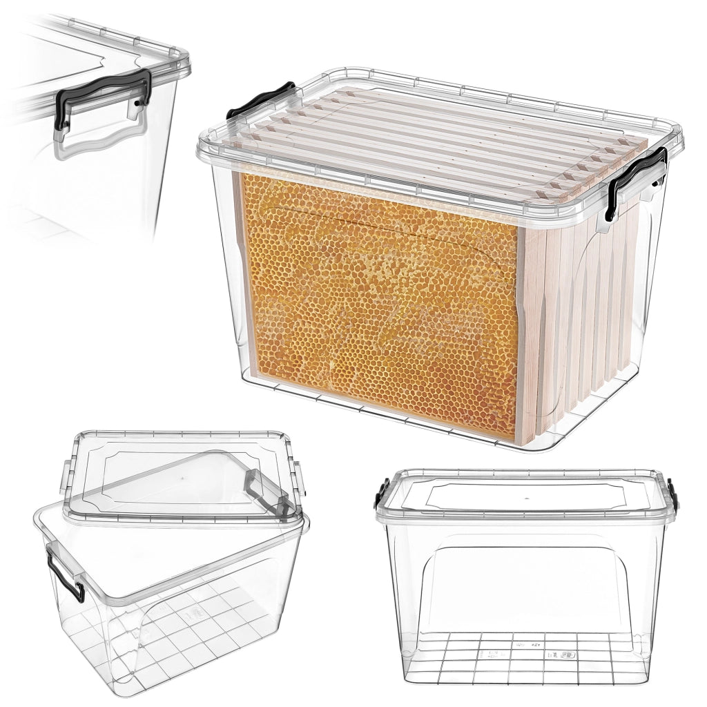KADAX Contenitore per alimenti rettangolare a nido d'ape con cornice Wielkopolskie 30 L