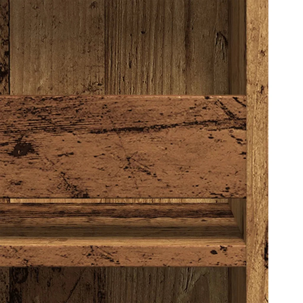 Tavolo da Bar con Ripiano Legno Antico 102x50x103,5 cm
