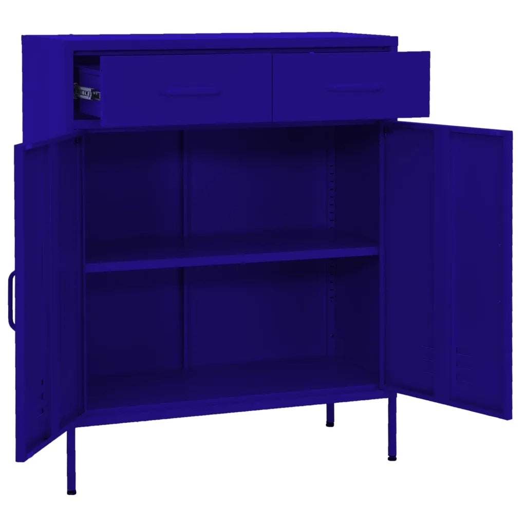 Armadietto Blu Marino 80x35x101,5 cm in Acciaio cod mxl 60139