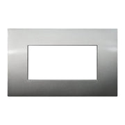 Placca Plastica Serie Venus 4P Colore Titanio Compatibile Con Vimar Arke