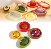 Set da 4 - Contenitori per frutta e verdura riutilizzabili con coperchio - Conservano il cibo fresco per più tempo
