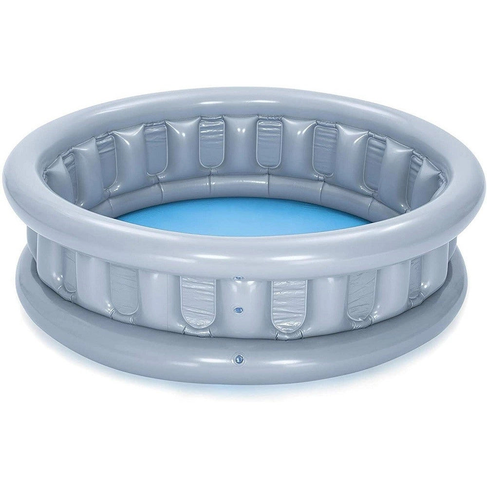 Trade Shop - Piscina Gonfiabile Per Bambini Spaceship Astronave Silver 152x43 Cm 512 Lt 51080 -
