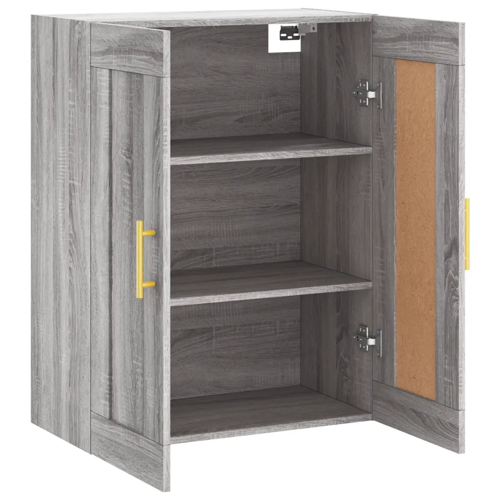 Armadietto a Muro | Mobile a Parete Grigio Sonoma 69,5x34x90 cm Legno Multistrato