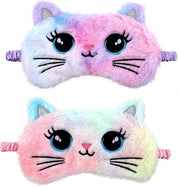 Set di maschere da sonno per bambini - occhiali da sonno per bambini con animali divertenti - accessori per bambini da viaggio e festa