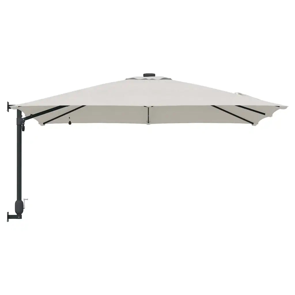 vidaXL Ombrello da giardino Sabbia 248.5 x 247.5 x 160 cm Tessuto