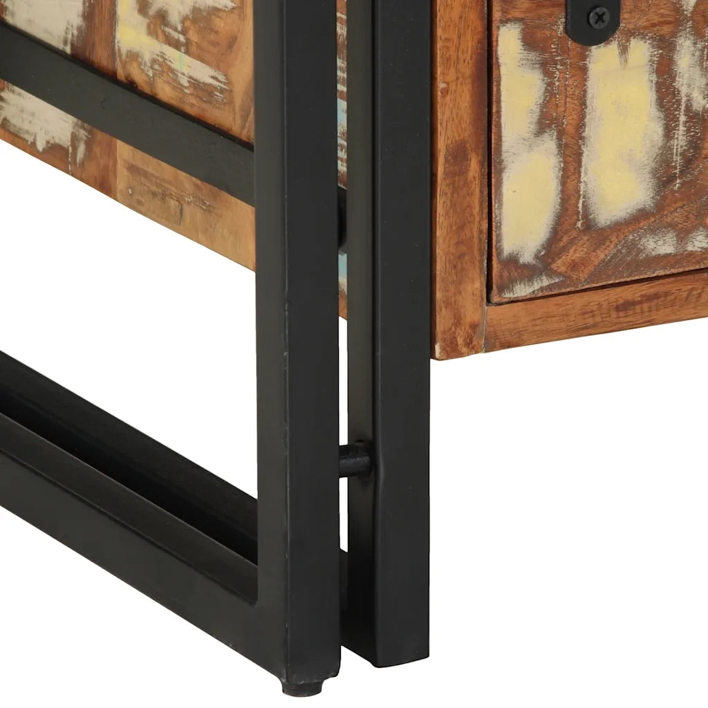 Comodino 40x40x59 cm in Legno Massello di Recupero 4016695