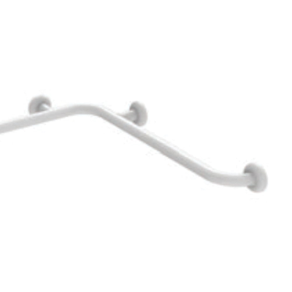 Angolare di sicurezza da cm 70x120 in acciaio rivestito in nylon bianco