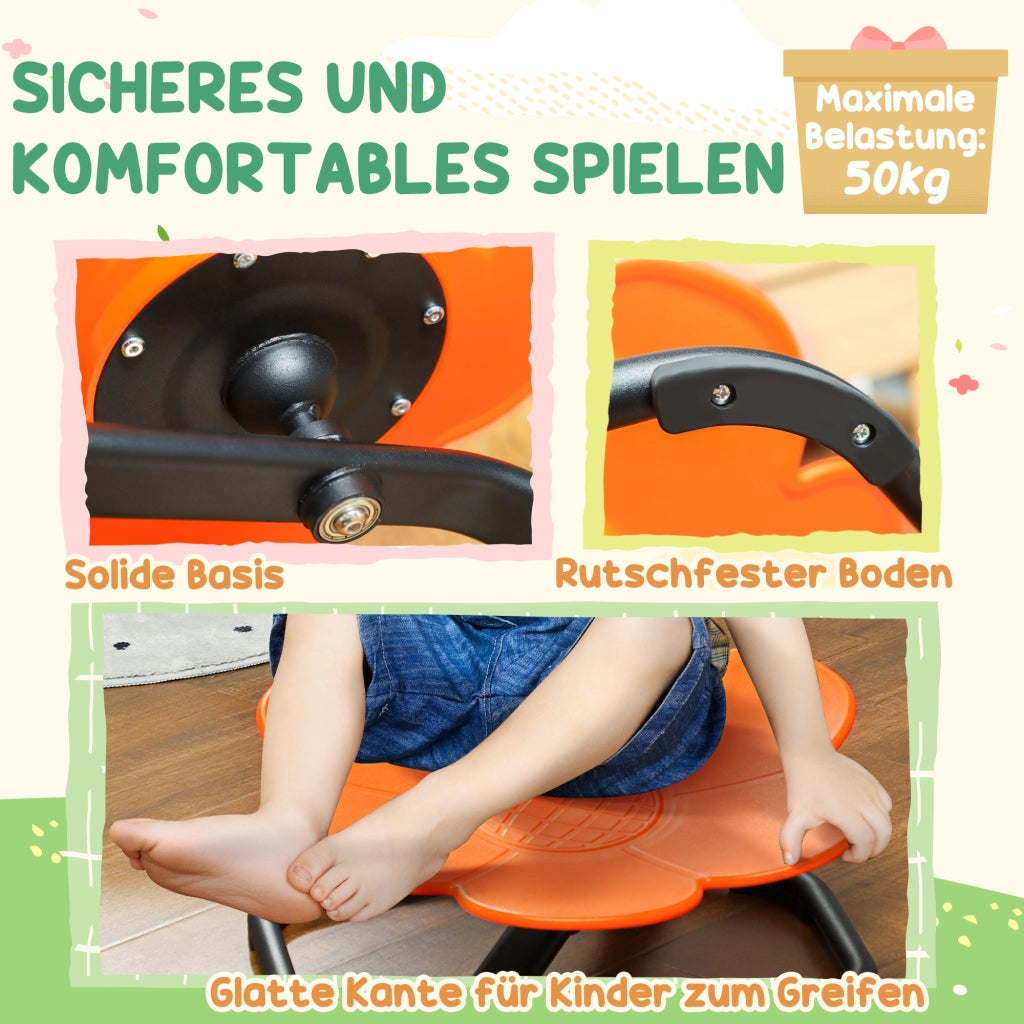 Sedia girevole per bambini sensoriale ¨C zephmum ¨C plastica arancione