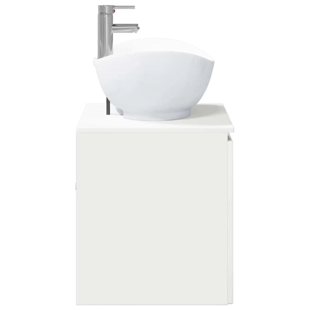 Set di mobili per il bagno Bianco Lucido Legno ingegnerizzato 3404344