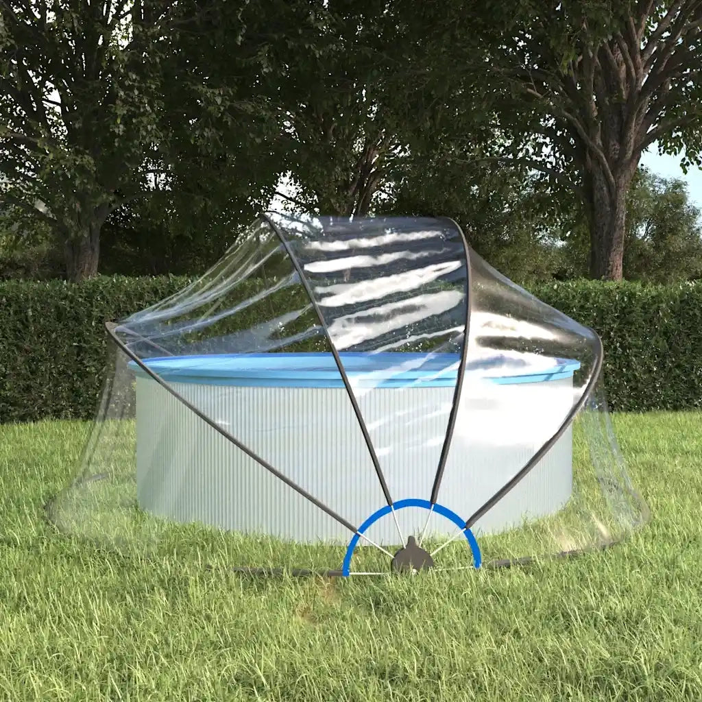 Cupola per Piscina Rotonda 315x158 cm PVC CFW3849601