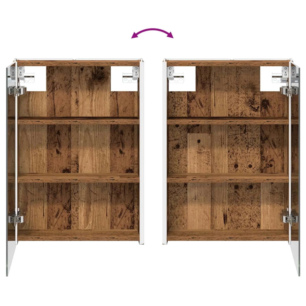 Set di mobili per il bagno 4 pcs Legno antico 3407477