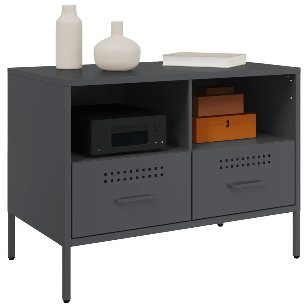 Mobile TV Antracite 68x39x50,5 cm in Acciaio 843046