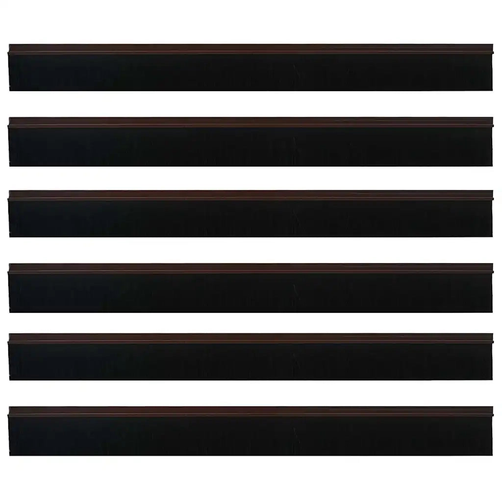 Spazzole per porte autoadesive 6 pcs Marrone 100 cm 42019420