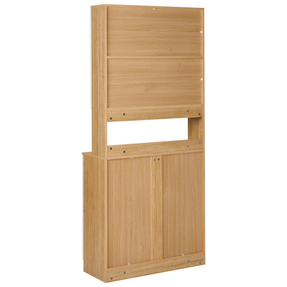 Mobile decorativo in MDF bianco con vano portaoggetti e vetro Sala da pranzo