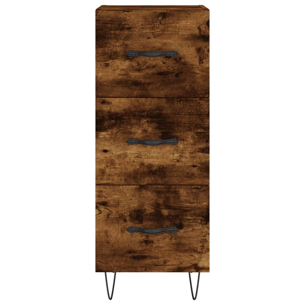 Buffet credenza cassettiera armadio mobile contenitore organizer per cucina soggiorno salotto 34,5 x 34 x 90 cm legno ingegnerizzato marrone 02_0030907