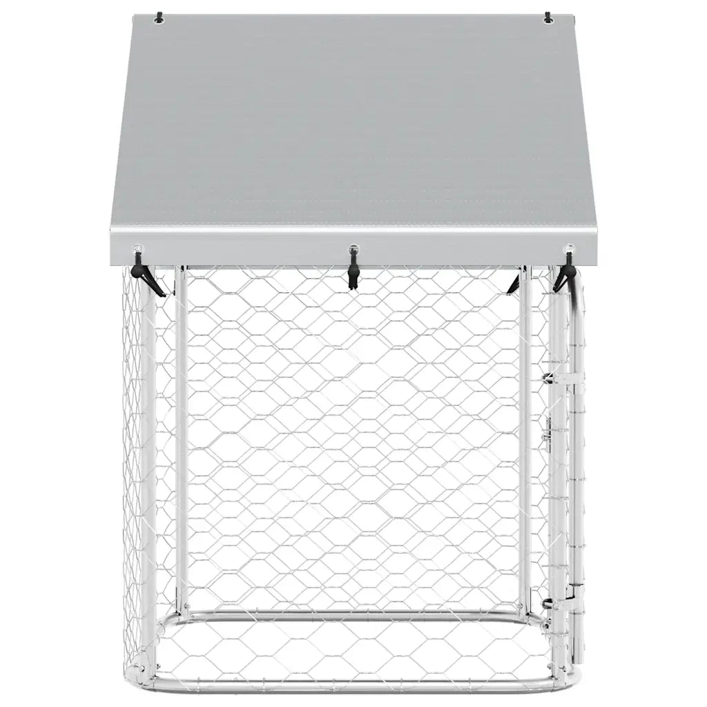 Gabbia per Cani da Esterno con Tetto 100x100x150 cm CFW8770490