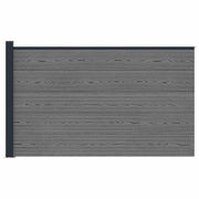 Pannello di recinzione | Recinzione da Giardino WPC e Alluminio Grigio