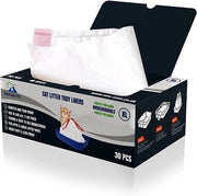 30x coperture per gabbione per gatto extra grandi con corda, biologico degradabile, duraturo e resistente alle fessurazioni, adatto a gabbioni per gatti fino a XL, dimensioni 90x45 cm, 2 mm di spessore
