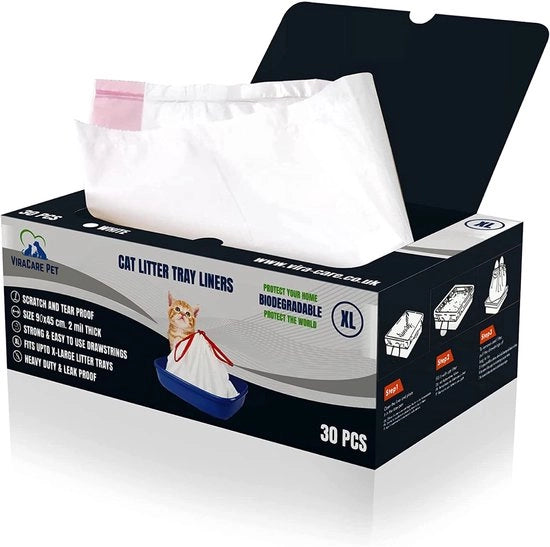 30x coperture per gabbione per gatto extra grandi con corda, biologico degradabile, duraturo e resistente alle fessurazioni, adatto a gabbioni per gatti fino a XL, dimensioni 90x45 cm, 2 mm di spessore