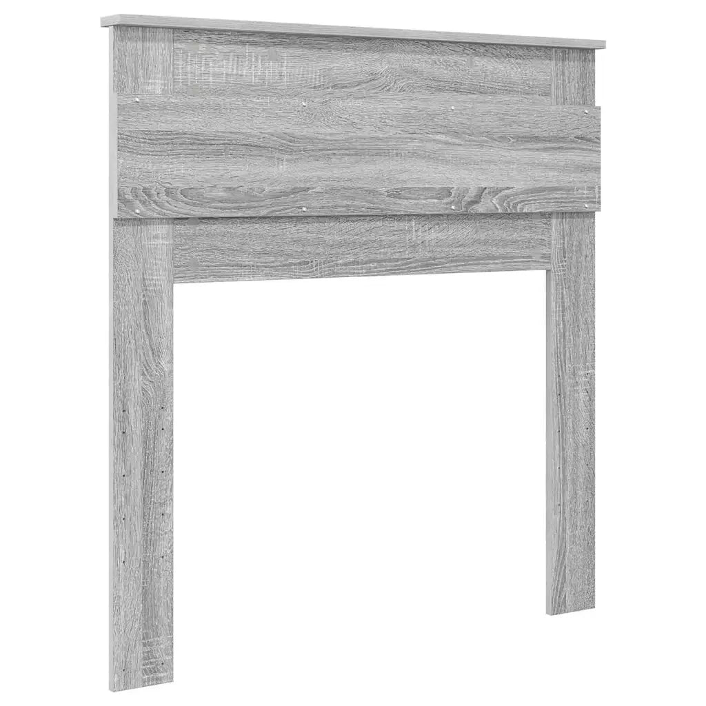 Testiera-Testata-Testiera Decorativa Grigio Sonoma 80 cm Legno multistrato 263239