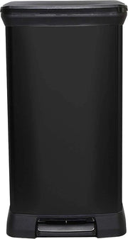Cestino della cucina a pedale riciclato a tocco decorativo 50 L - Nero