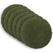 Cuscino con cuscino HEERLEN 6 pz Verde Fleece in microfibra 928812