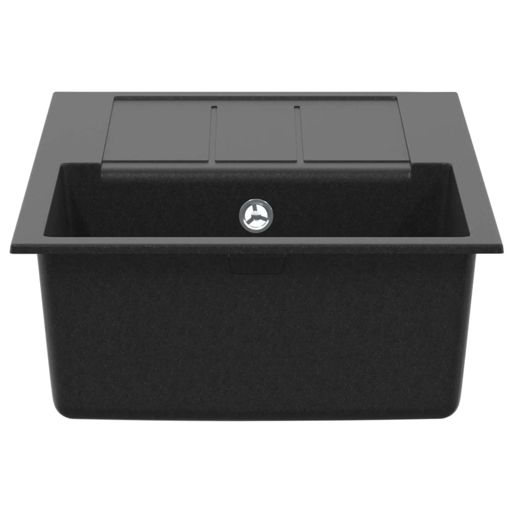 Lavello Nero 780 x 500 mm 80% Quarzo e 20% Resina