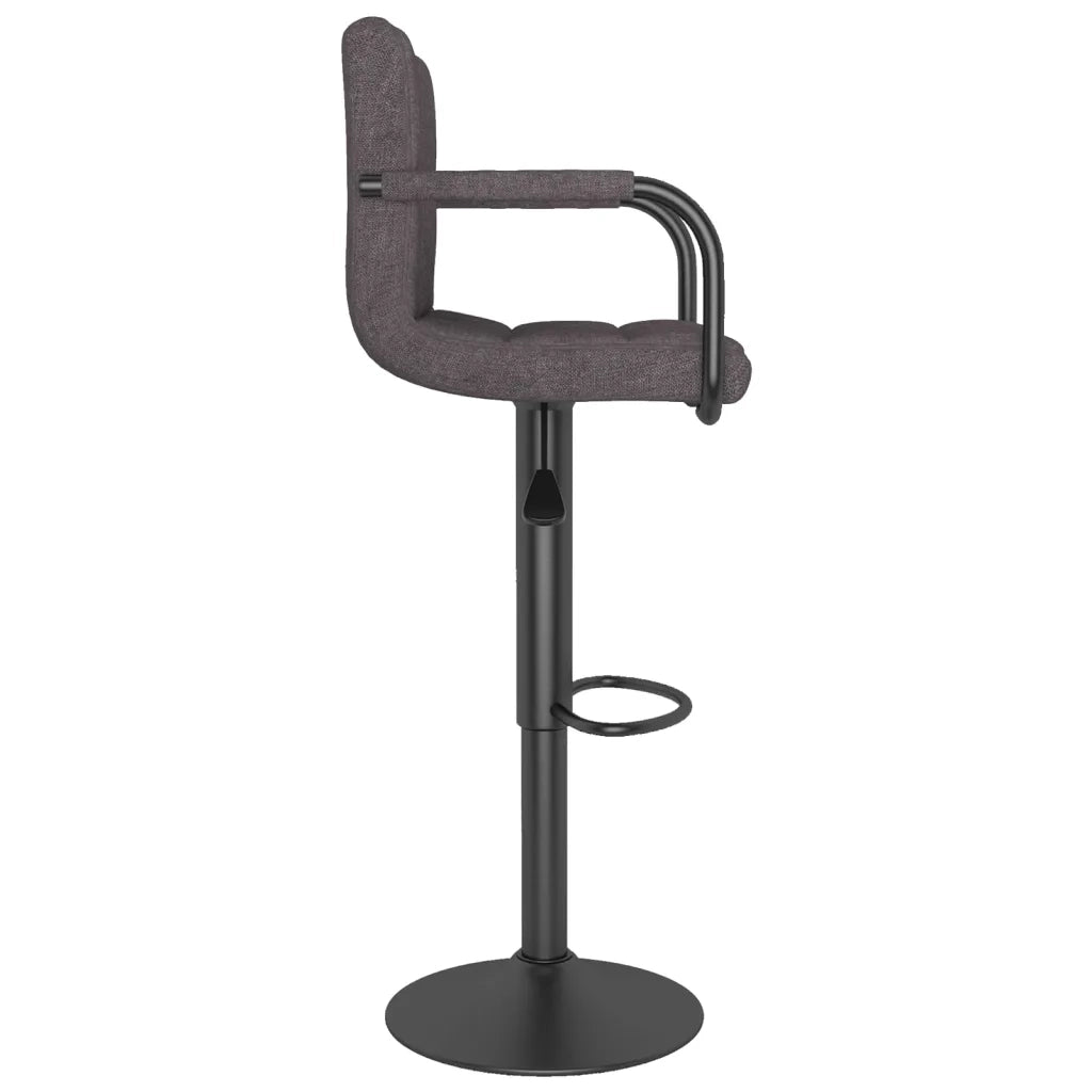 Sgabelli da Bar 2 pz Tortora in Tessuto 334644