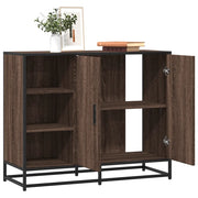 Credenza Rovere Marrone 92x35x76 cm in Legno Multistrato 849023
