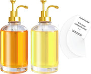 Set di Dispensatore per Siroppo di Caffè - 500 ml Dispensatore con 40 Etichette e Ciotola