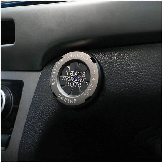 Drukschakelaar di accensione protezione tappo protezione tappo di accensione per auto protezione tappo start protezione tappo di accensione resistente ai graffi auto Titanium Nero.