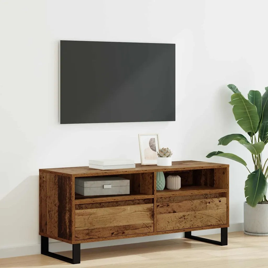 Mobile TV con cassetto Legno vecchio 100 x 34,5 x 44,5 cm 881786