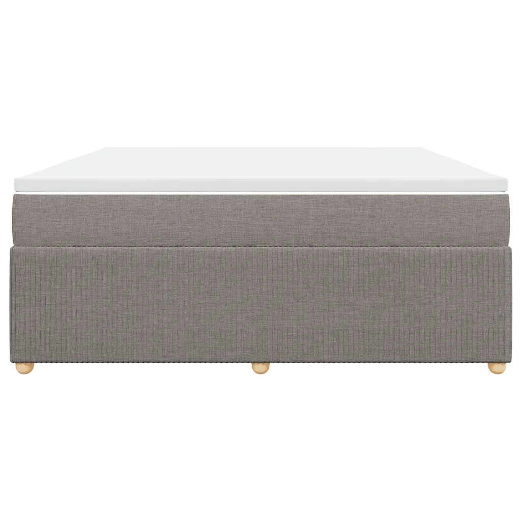 Giroletto a Molle con Materasso Tortora 180x200 cm in Tessuto 3285592