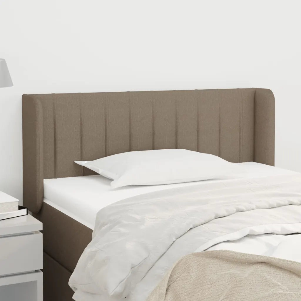 Testiera ad Orecchio-Testata con Orecchie Tortora 83x16x78/88 cm in Tessuto 522686