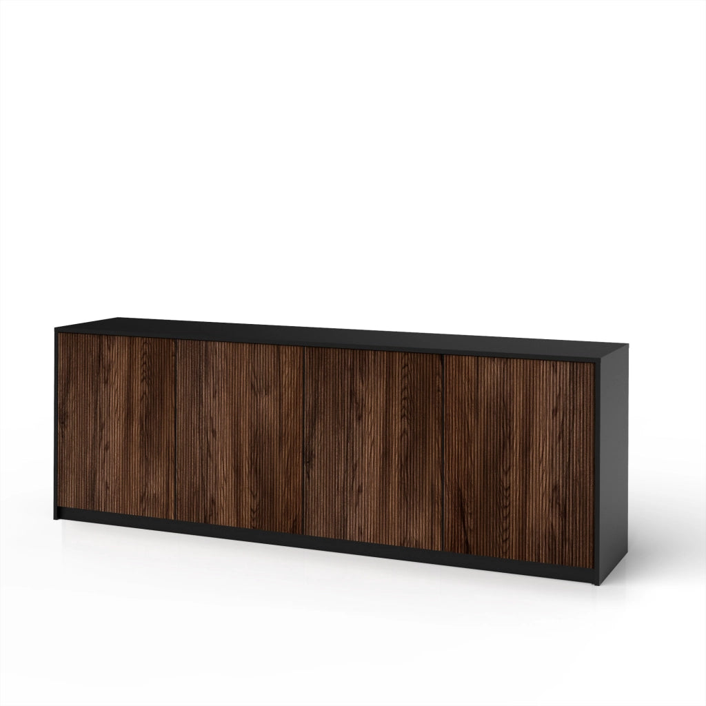 Buffet 4 ante BUDAPEST nero/rovere rio