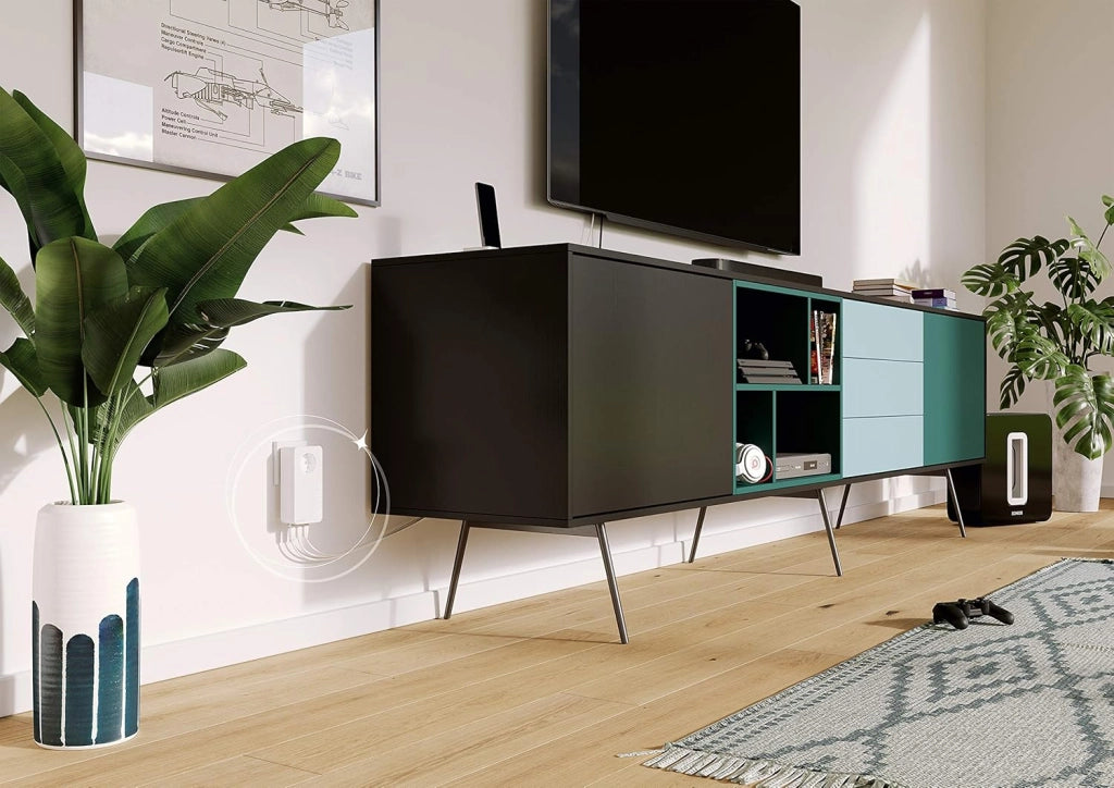 Magic 2 LAN triplo adattatore complementare per una rete domestica stabile tramite cavi di corrente, tecnologia G.hn, 3 connessioni LAN Gigabit, bianco