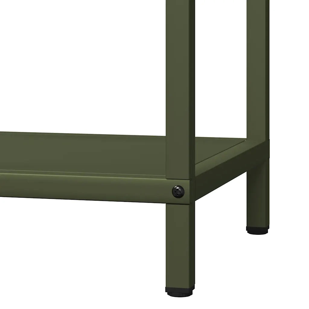 Rastrelliera per Legna da Ardere Verde Oliva 40x25x60 cm CFW6886105