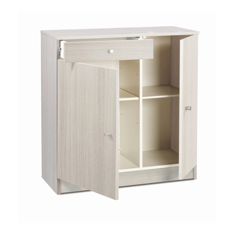 Mobile 2 Ante 1 Cassetto Kit Eucalipto cm 77x34x80h - Sarmog