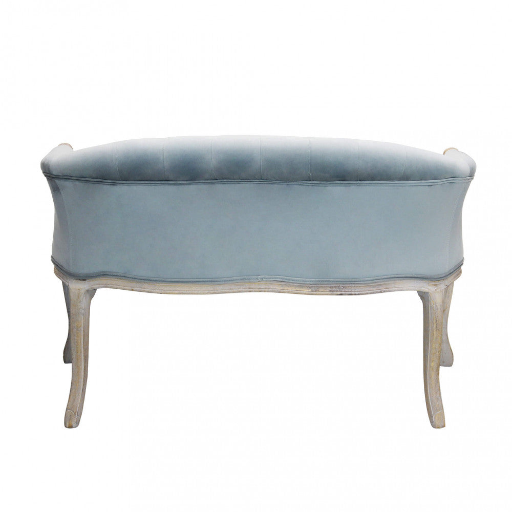Divano Coleman 107x61x70 h cm in Velluto Grigio
