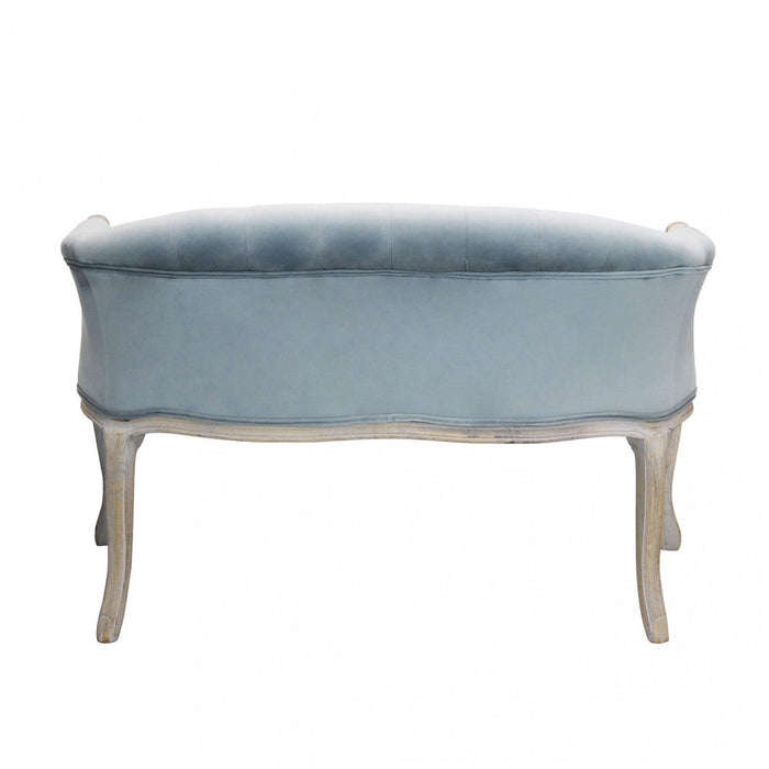 Divano Coleman 107x61x70 h cm in Velluto Grigio