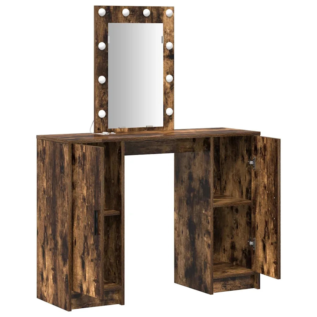 Tavolo da Trucco Marrone 102 x 33 x 135 cm Legno multistrato 865185