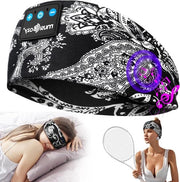 Cuffie Bluetooth 5.4 - aiuto rilassante con altoparlanti sottili - sport e relax - yoga e meditazione - 16 ore + di riproduzione - accessori tecnologici - per uomo.