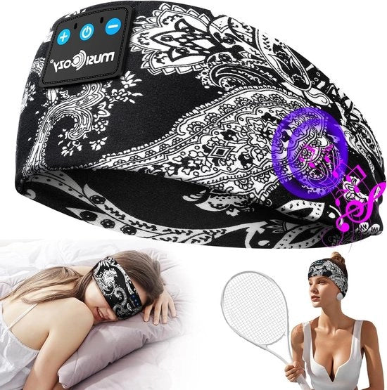 Cuffie Bluetooth 5.4 - aiuto rilassante con altoparlanti sottili - sport e relax - yoga e meditazione - 16 ore + di riproduzione - accessori tecnologici - per uomo.