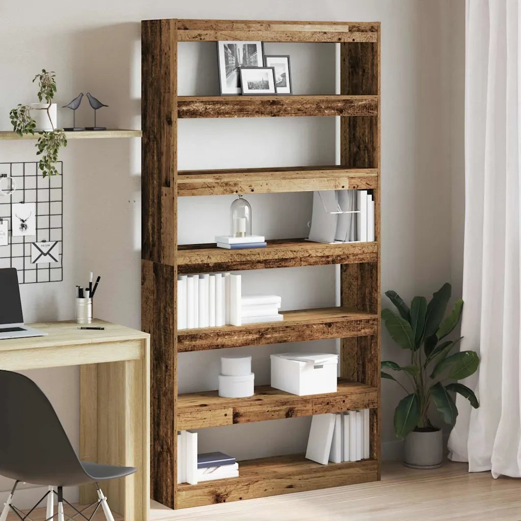 Armadio per Libri Legno di Rifiuto 100 x 30 x 198 cm 3333930