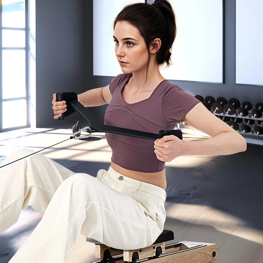 Barra LAT Pulldown, Attacchi T-Bar V-Bar per Cavi per Fitness Palestra Domestica, Impugnature per Maniglie per Allenamento della Forza Schiena Bicipiti Tricipiti